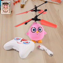 Flying Bird Rc Toy With Led Amp Remote Control Pink Owl Design (1 Set)