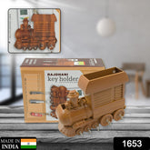 1653 Plastic Train Engine Design Plastic Key Holder Mount Decorative Keys Organizer Key Holder Key Stand Key Holder For Home Office Antique Key Holder (1 Pc)