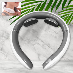 2 Heads Smart Electric Neck And Back Pulse Massager (1 Pc Mix Design)