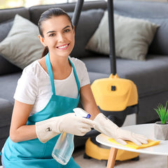 Reusable Deer Print Rubber Cleaning Gloves (1 Pair )