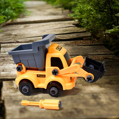 4647 Engineering Vehicles Nut Assembly Vehicle Toy Diy Nut Assembly Vehicle Model Toy Highly Simulation Children Kids Car Model Toy Set (2 Pc Set)