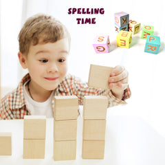 Alphabet Puzzle Spelling Reading Words (26 Flash Cards 8 Woodenblock)