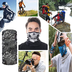 1357 Multifunctional Unisex Neck Gaiter Headband For Dust Sun Protection Headwear