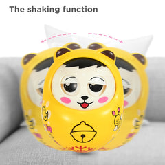 1935 Musical Roly Poly Toys For Baby Push And Shake Wobbling Toy With Music Tumbler Doll Toy For Babies Sound Balancing Doll Toys For Baby Boys Girls 8+ Months Multicolor (1 Pc)