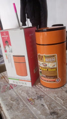 12771 Stainless Steel Water Bottle With Foldable Spoon Handle Easy To Carry Leak Proof Rust Proof Hot Cold Drinks Gym Sipper Bpa Free Food Grade Quality Steel Fridge Bottle For Office Gym School (1000 Ml)