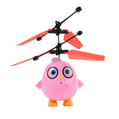 Flying Bird Rc Toy With Led Amp Remote Control Pink Owl Design (1 Set)