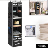 9 Shelf Hanging Closet Organizer With 5 Drawer Organizers