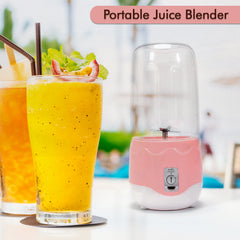 2260 Portable Blender Personal Blender Juicer Cup Mini Handheld Blender With 4 Blades Mixer For Fruit Shakes And Smoothies Portable Juicer (Multicolor)