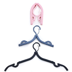 1432 Portable Foldable Multicolor Plastic Hangers (1pc)