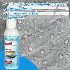 17667 Stone Stain Remover Cleaner Stone Crystal Plating Agent Marble Stone Cleaner Polishes Crystal Plating For Kitchen Patio Backyard Marble Cleaner And Polish (75 Ml Approx 1 Pc)
