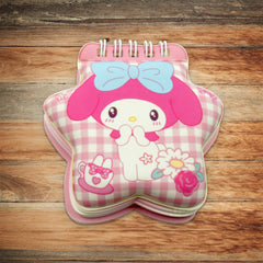 Cartoom Diary Personal Diary Printed Fancy Page Diary Multi Shape Cartoon Diary (Unique Mini Diary Pocket Size Diary Travel Diary Notebook ) (1 Pc)