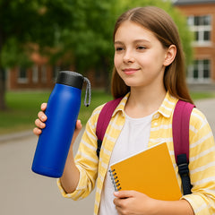 550ml Leak-proof Stainless Steel Double Wall Vacuum Insulated Water Bottle (1 Pc)