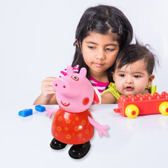 17926 Pig Children Play Toy Pretend Play Toy Fun Gift For Kids Movable Hands Legs Pig Pretend Play Toy Set For Kids Children With Soft Rubber Material (1 Pc Battery Not Included)