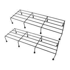 Metal Rectangle Flower Plant Stand For Balcony (6020 Cm 2 Pc Set)