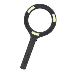 1573 Magnifying Glass With 3 Led Light 3x Power And Rubberized Handle