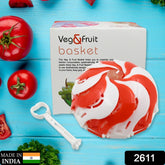 2611 Folding Fruit Basket Foldable Basket Fruit Bucket Basket With Hanging Stand Fruit And Vegetables Basket Foldable Lotus Shape Basket Tray For Multi-use (1 Pc)