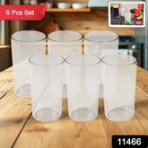 Apex Clear Plastic Tumbler Glass Set 6-piece Unbreakable