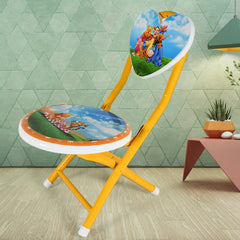 17761 Heart Shape Kids Chair Cartoon Printed Foldable Kids Children Folding Chair For Playrooms Schools Daycares And Home. Metal And Fibre Body Picnic Beach Camping Chair (1 Pc)