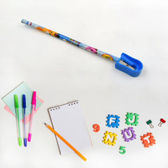17578 Stationery Kit For Kids - Stationery Set Includes Wooden Pencil Sharpener Pencil And Eraser Set Birthday Return Gift For Kids Boys Girls 2 Pencil 1 Scale 1 Notebook1 Sharpener 1 Eraser With Zip Bag (6 Pcs Set)