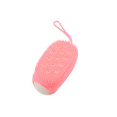 1436 Silicone Super Soft Silicone Bath Brush Double-sided Body Scrubber Brush For Deep Cleasing Exfoliating Ultra-soft Scrubber(1 Pc)