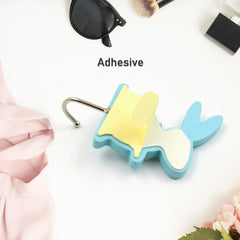 17872 Bunny Adhesive Wall Sticky Hook Strong Wall Hook For Office Bathroom Home Use (1 Pc Hook)