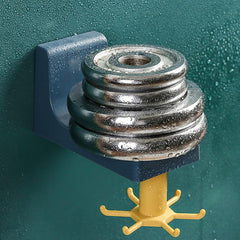 4605 360 Degree Rotating Self Adhesive Plastic Wall Hook Hanger Multifunctional Hanger With 6 Heavy Duty Claw Hooks