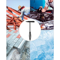 0482 Welding Slag Removal Tool Chipping Hammer With Coil Spring Handle Mufti Functional For Cleaning Removing Slag Industrial Weld Slag Spatter Removal Tool Welding Hammer For Machinery Electrician (1 Pc )