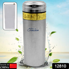 12810 Stainless Steel Water Bottle Leak Proof Rust Proof Hot Cold Drinks Gym Sipper Bpa Free Food Grade Quality Steel Fridge Bottle For Office Gym School (350 Ml Approx)