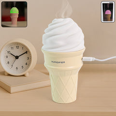 Ice Cream Cone Shape Air Freshener Humidifier (1pc Cream Color)