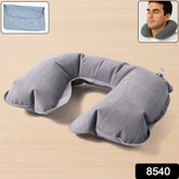 8540 Inflatable Foldable Pillow U Shape Air Cushion Travel Pillow Travel Business Trip Neck Pillow For Long Trips Ideal For Men Women Portable And Perfect For Backpacking Car Camping And Even Airplane Travel