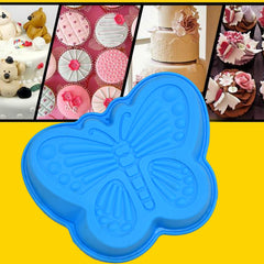 2679 Butterfly Shape Cake Cup Liners I Silicone Baking Cups I Muffin Cupcake Cases I Microwave Or Oven Tray Safe I Molds For Handmade Soap Biscuit Chocolate Muffins Jelly Pack Of 4