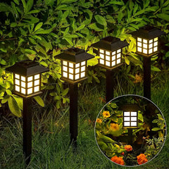 1493 Big Solar Outdoor Lights 6 Pack Waterproof Solar Pathway Lights 10 Hrs Long-lasting Led Landscape Lighting Solar Garden Lights Solar Lights For Walkway Path Driveway Patio Yard Lawn (6 Pc Set)