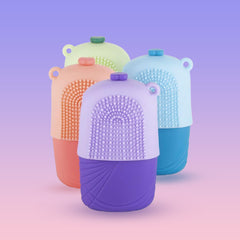 1227 Ice Roller Scrubber For Face Face Massager Reusable Silicone Facial Ice Roller For Glowing Tighten Skin (1 Pc)