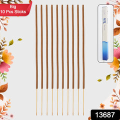 Premium Incense Sticks / Agarbatti for Everyday Use for Home, Office, Meditation and Pooja for Puja, & Other Festive Occassions, Agarbatti (10 Pcs Sticks / 40 Cm / Stand not included / Mix Flavor)