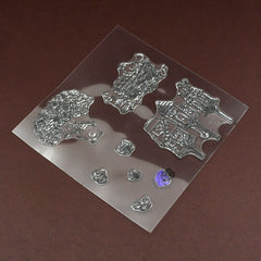 Reusable Rubber Stamp Tpr Stamp Diy Accessories Good Stamping Effect Diy Transparent Stamp Stick Repeatedly For Envelope For Diary For Invitation Letter Photo Album Decoration For Paper Crafts (Mix Design 1 Set)