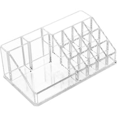 6282 16 Compartment Cosmetic Makeup Jewellery Lipstick Storage Organiser Box Cosmetic Storage Box Make-up Lipstick Organizer Lipstick Holder Case Transparent