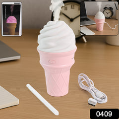 Ice Cream Cone Shape Air Freshener Humidifier (1pc Pink)