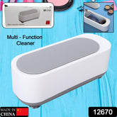 12670 Ultrasonic Jewllery Cleaner Ultrasonic Cleaning Machine Portable Jewellery Cleaning Mchine For Jewellery Ring Silver Retainer Glasses Watches Coins High Frequency Vibration Machine (Battery Not Included)