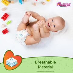 0960 Champs Soft And Dry Baby Diaper Pants 78 Pcs (Small Size S78)