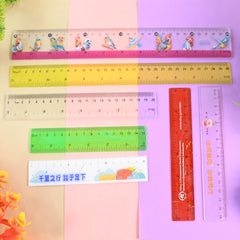 Premium Quality Assorted Plastic Ruler (1 Pc Mix Design)