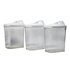 2782 Kitchen Storage Jars Container Set 3pc Transparent Jar Set For Home Kitchen Use