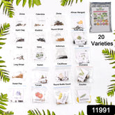 20 Varieties Of Vegetable Flower Seeds Combo (1 Pkt. 20 Varieties)