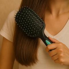 2-in-1 Hair Comb Brush With Mirror