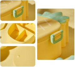 5495 Pineapple Shaped Lunch Box With Compartments Lunch Food Container With Box Portable Lid School Kids Lunch Box