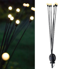 9129 Solar Garden Lights Solar - Powered Firefly Lamp New Upgraded Solar Firefly Lights Outdoor Waterproof Solar Outdoor Decorative Lights For Yard Gardening Patio Backyard Pathway Dcor (2 Pcs Set 12 Led (Warm Light))