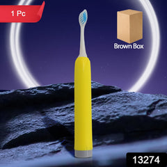 Adult Waterproof Electric Toothbrush 1 Head Battery Operated Toothbrush (1 Pc Battery Not Included)