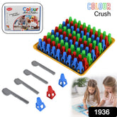 1936 Plastic Color Crush Game Board A Puzzle Game Challenges Educational Board Games Game For Kids Adults Birthdaygift(1 Set)