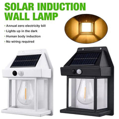 9428 Solar Wall Lights Lamp Outdoor Wireless Dusk To Dawn Porch Lights Fixture Solar Wall Lantern With 3 Modes Motion Sensor Waterproof Exterior Lighting With Clear Panel (1 Pc )