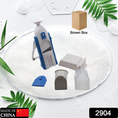 2904 Multi-function Time Saving Vegetable Slicer Cutter + Julienne 5-in-1 Food Vegetable Potato Chopper Garlic Grinder