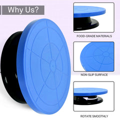 2734 Cake Stand Revolving Decorating Turntable Easy Rotate Cake Stand For Home Birthday Party Use